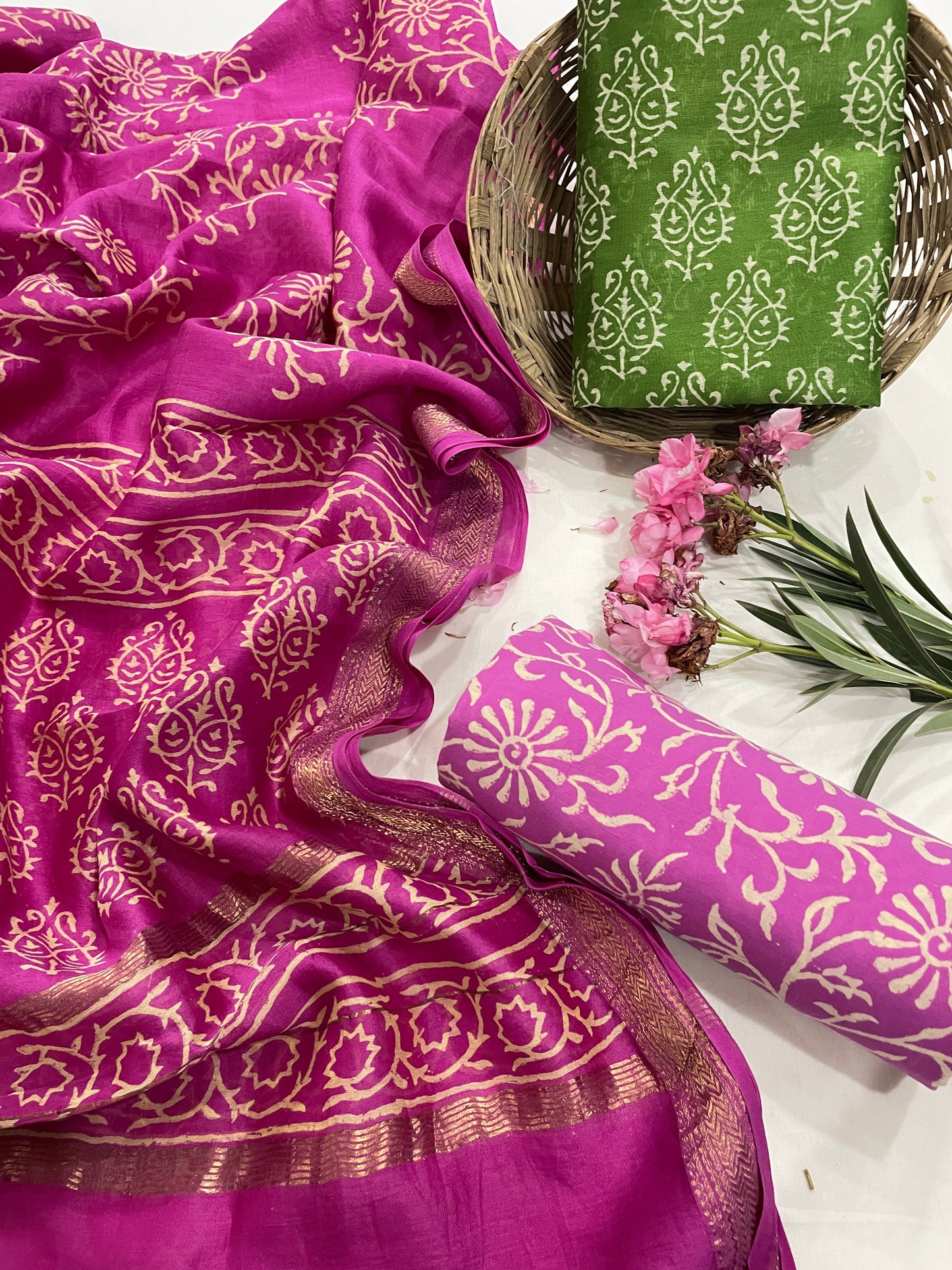 Maheshwari Silk Suit