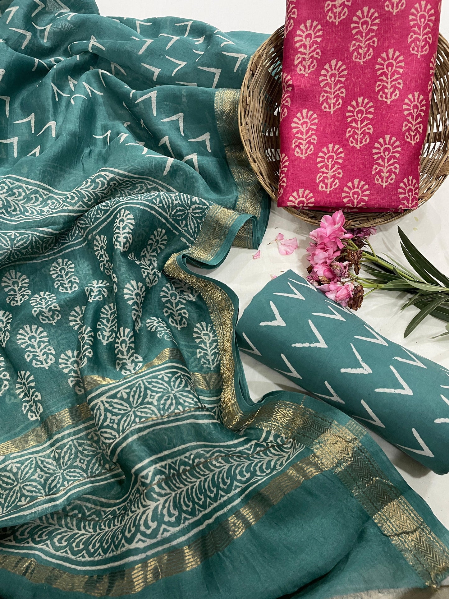Maheshwari Silk Suit