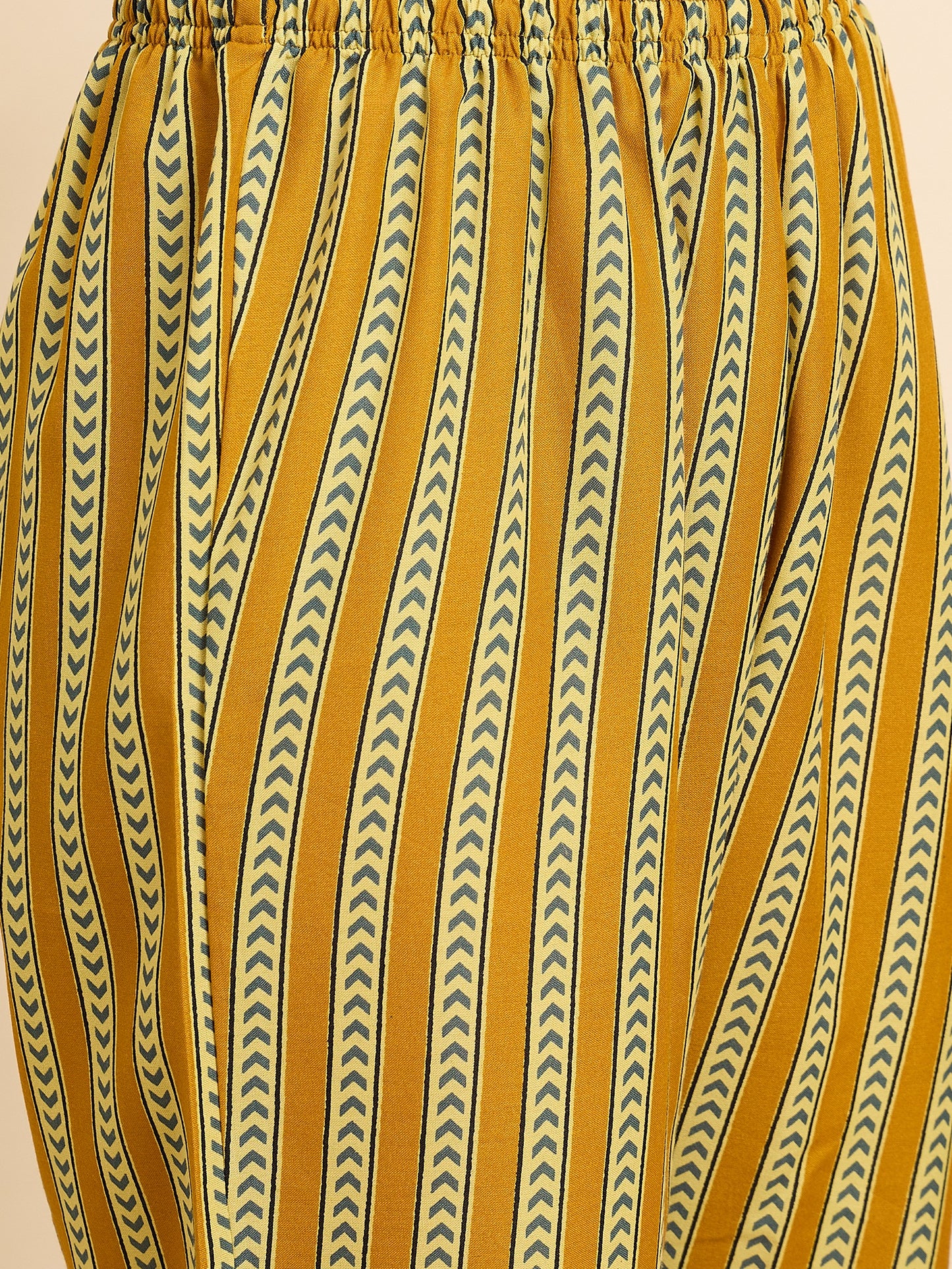 Yellow Anarkali Kurta And Pant Set With Dupatta