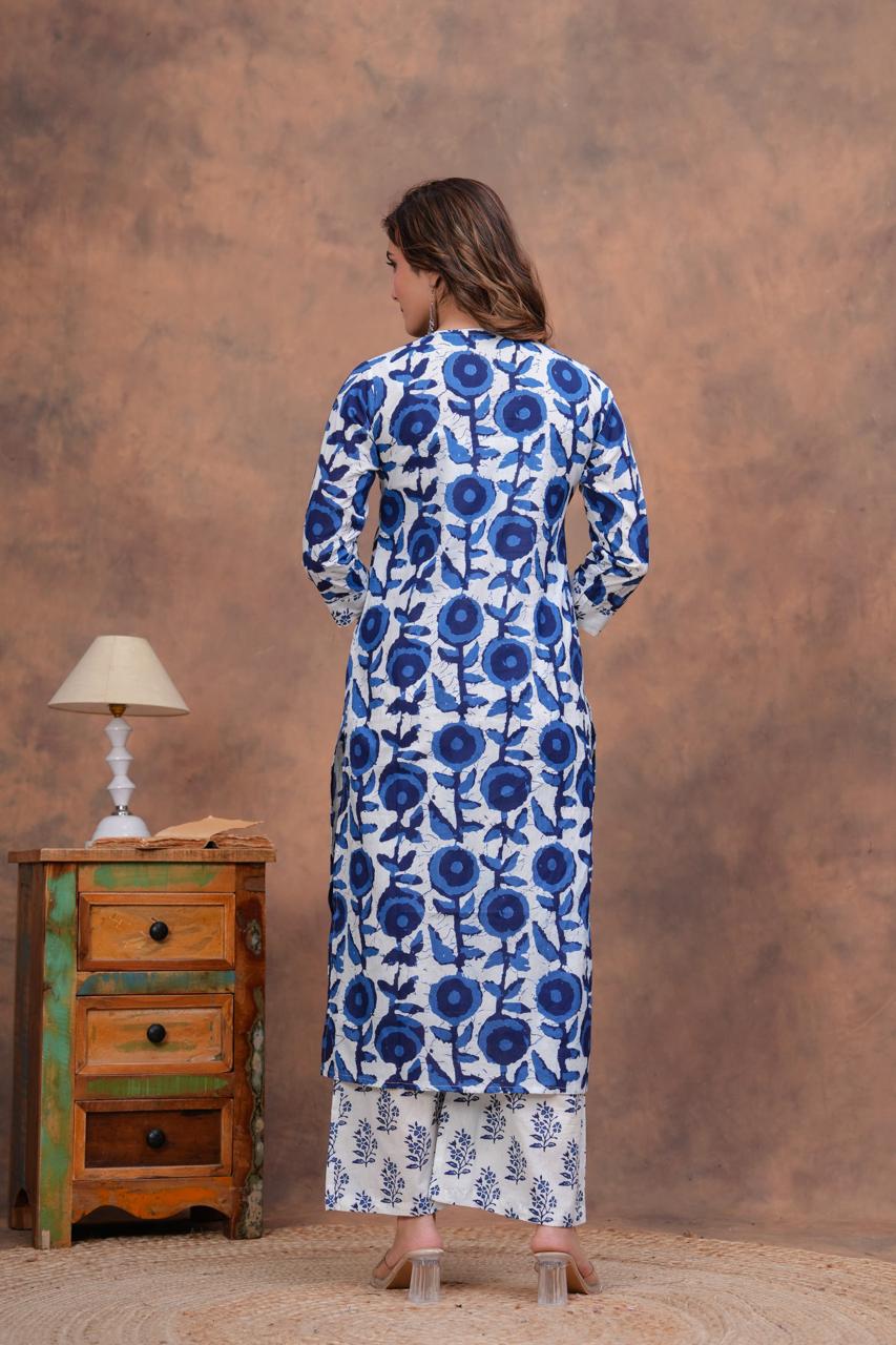 Cotton Kurta With Plazzo