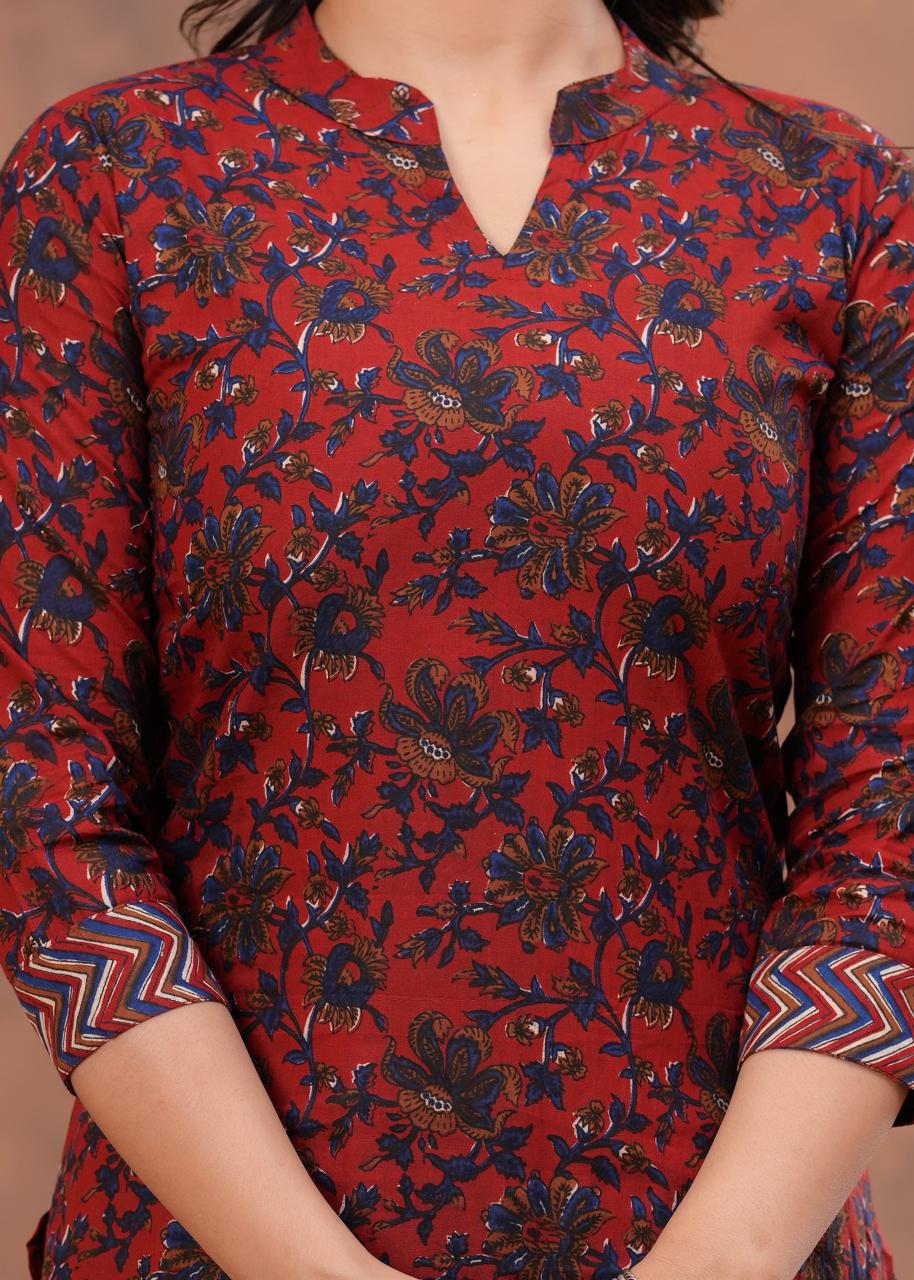 Cotton Kurta With Plazzo
