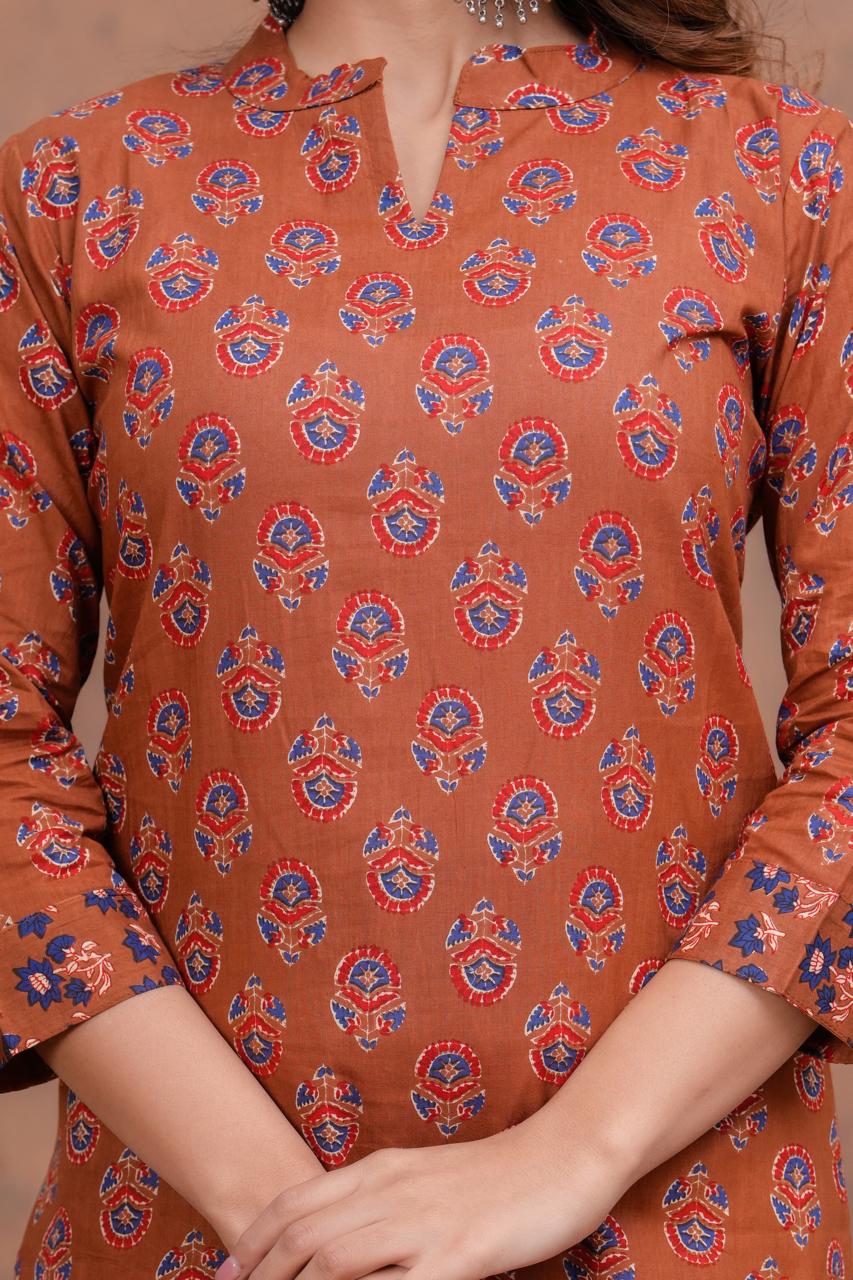 Cotton Kurta With Plazzo