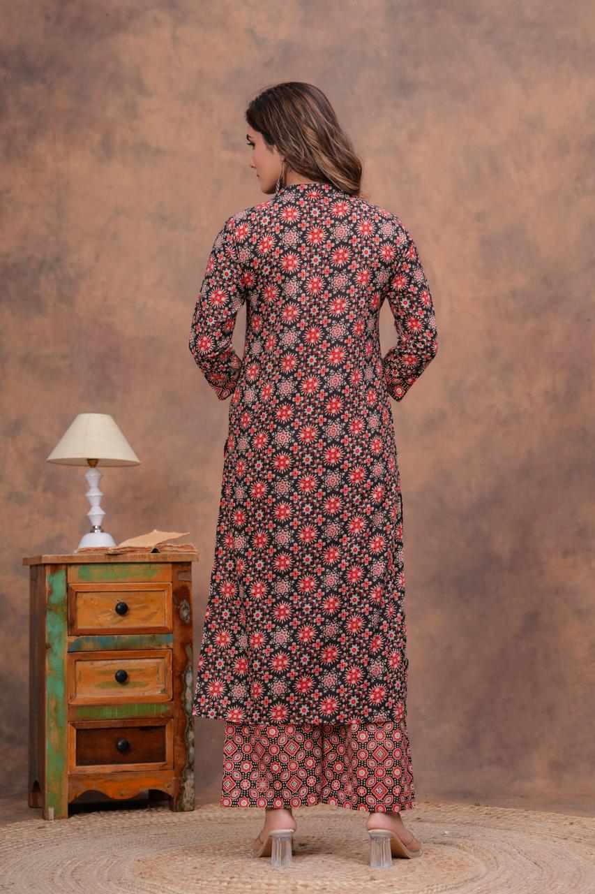 Cotton Kurta With Plazzo
