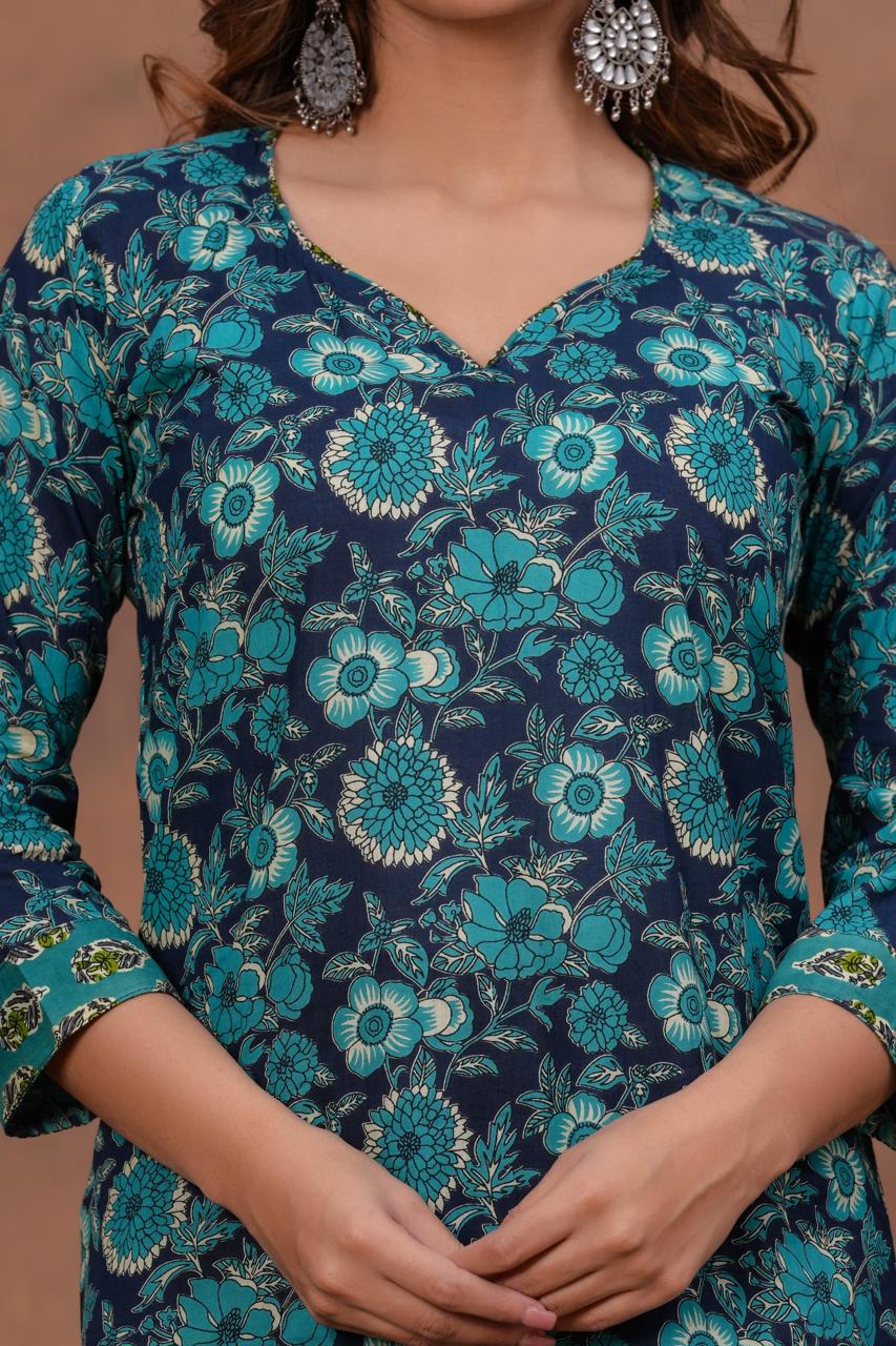 Cotton Kurta With Plazzo