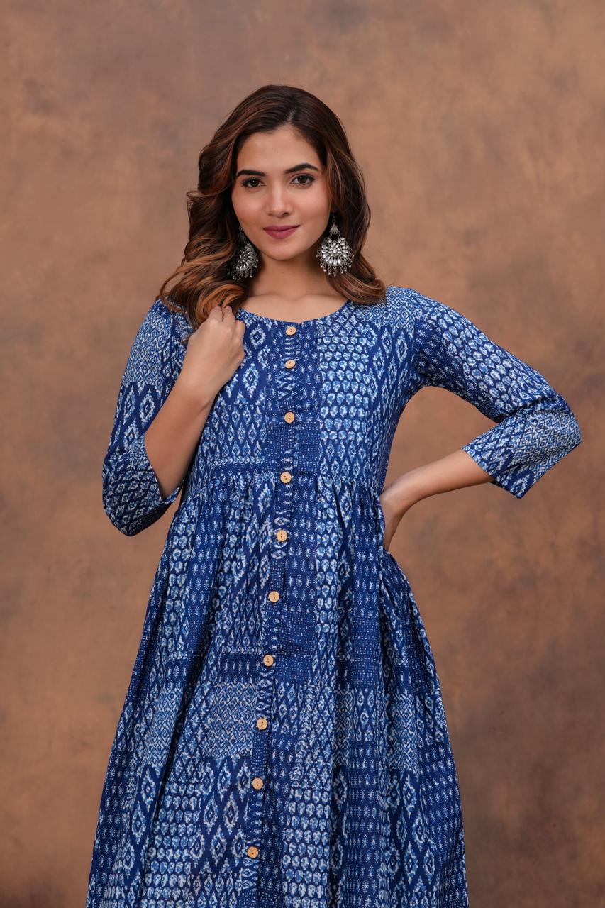 Cotton Long Kurtis
