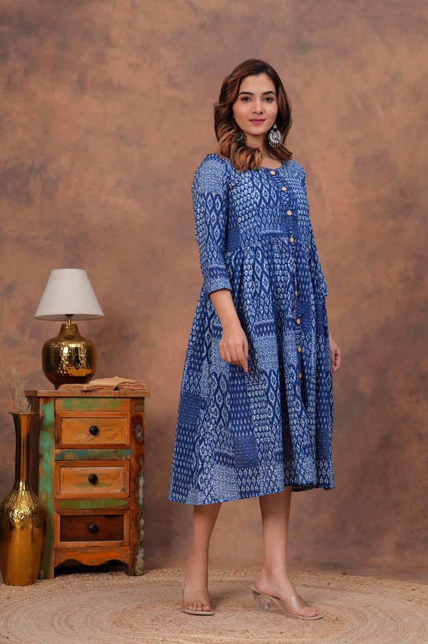 Cotton Long Kurtis