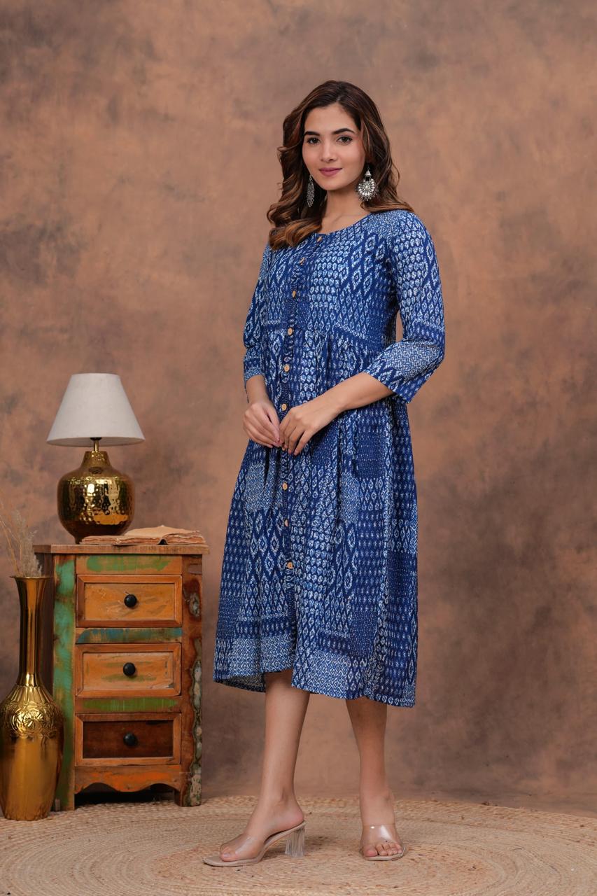 Cotton Long Kurtis