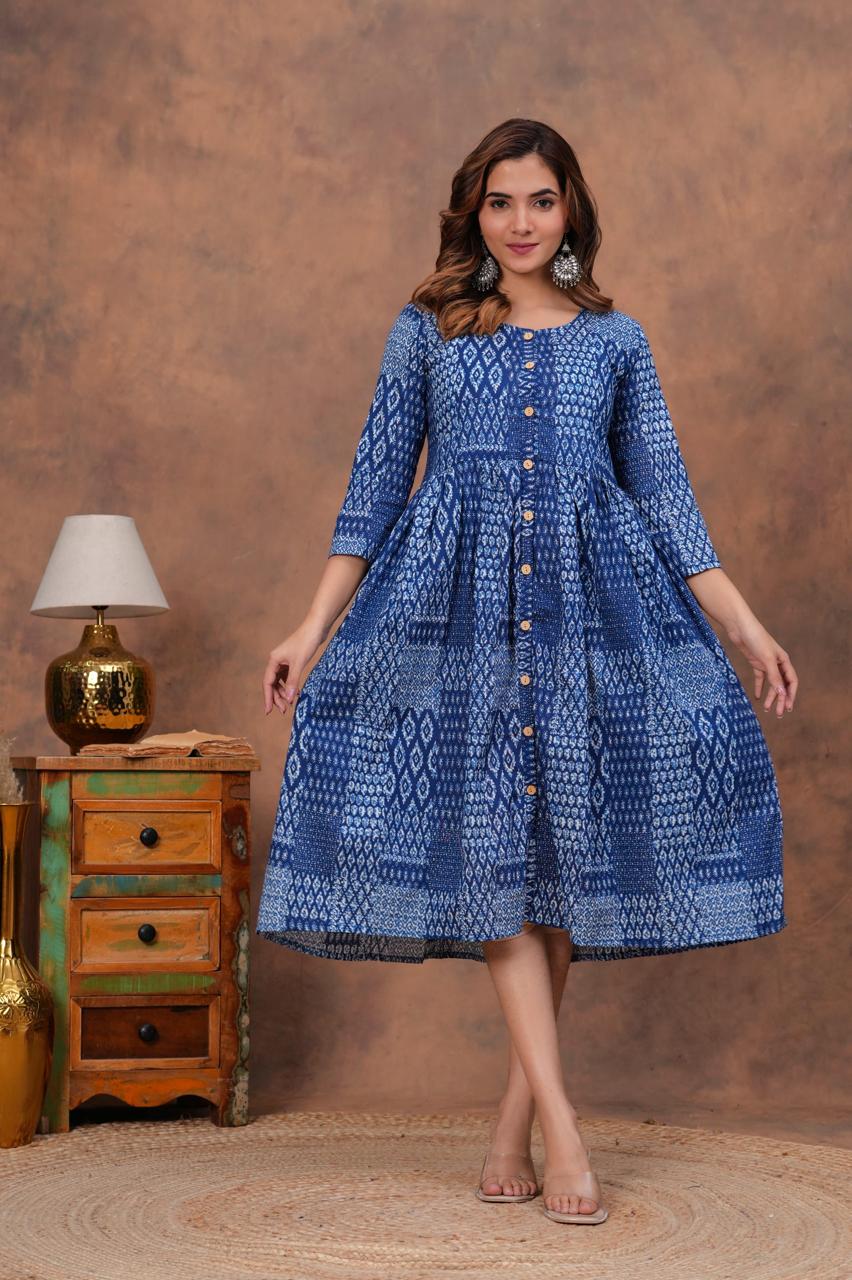 Cotton Long Kurtis