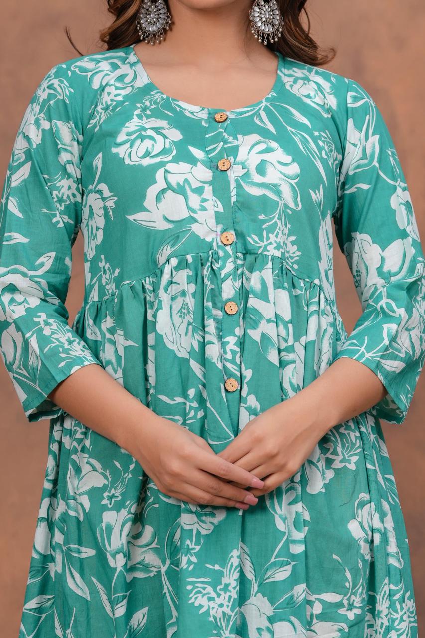 Cotton Long Kurtis