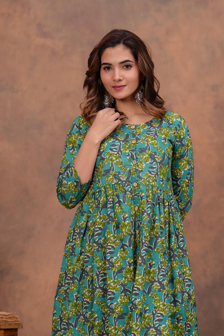 Cotton Long Kurtis