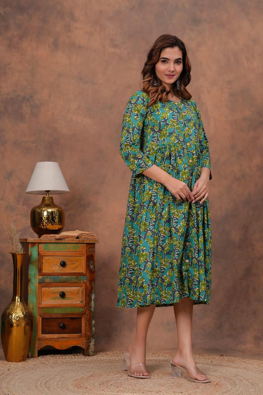 Cotton Long Kurtis