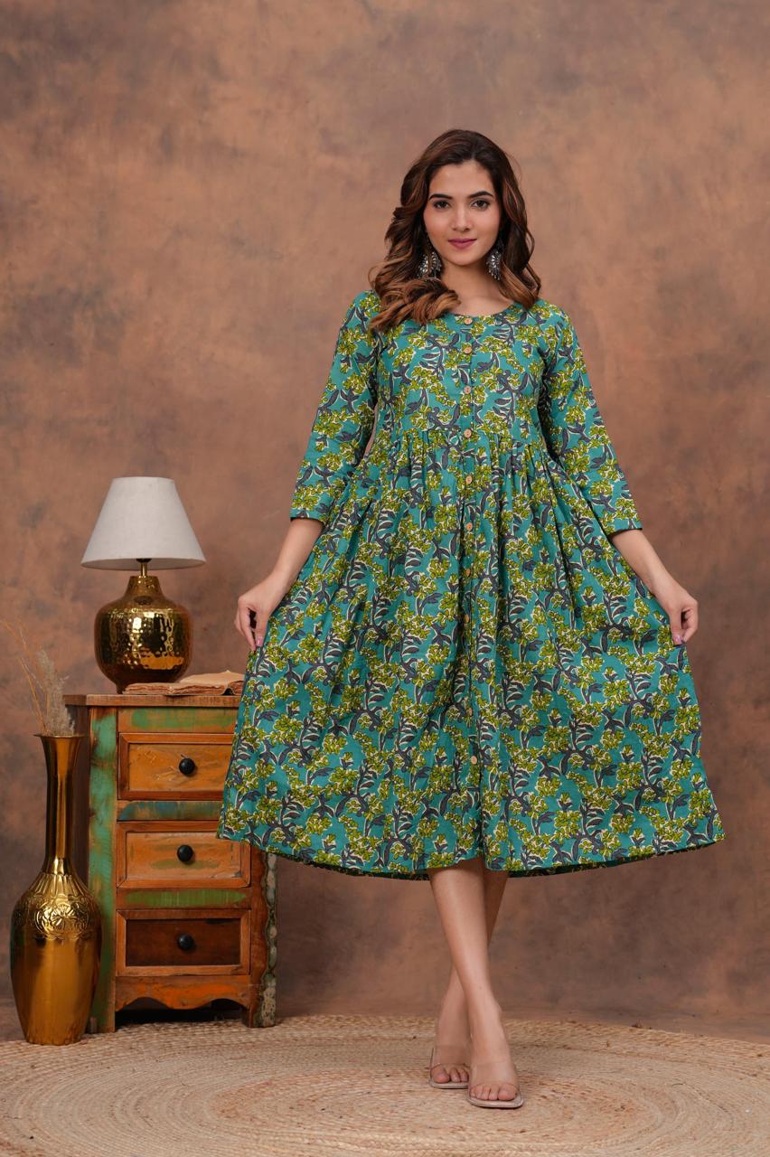 Cotton Long Kurtis