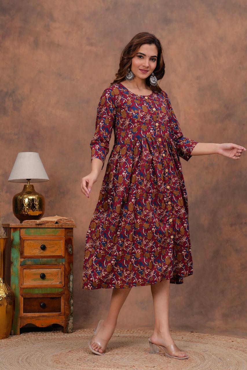 Cotton Long Kurtis