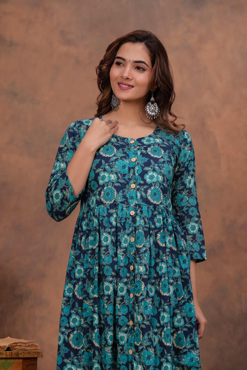 Cotton Long Kurtis