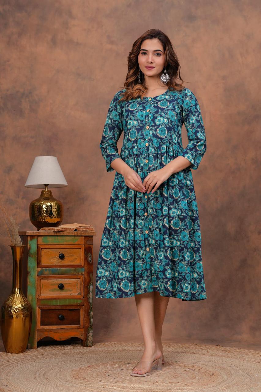 Cotton Long Kurtis