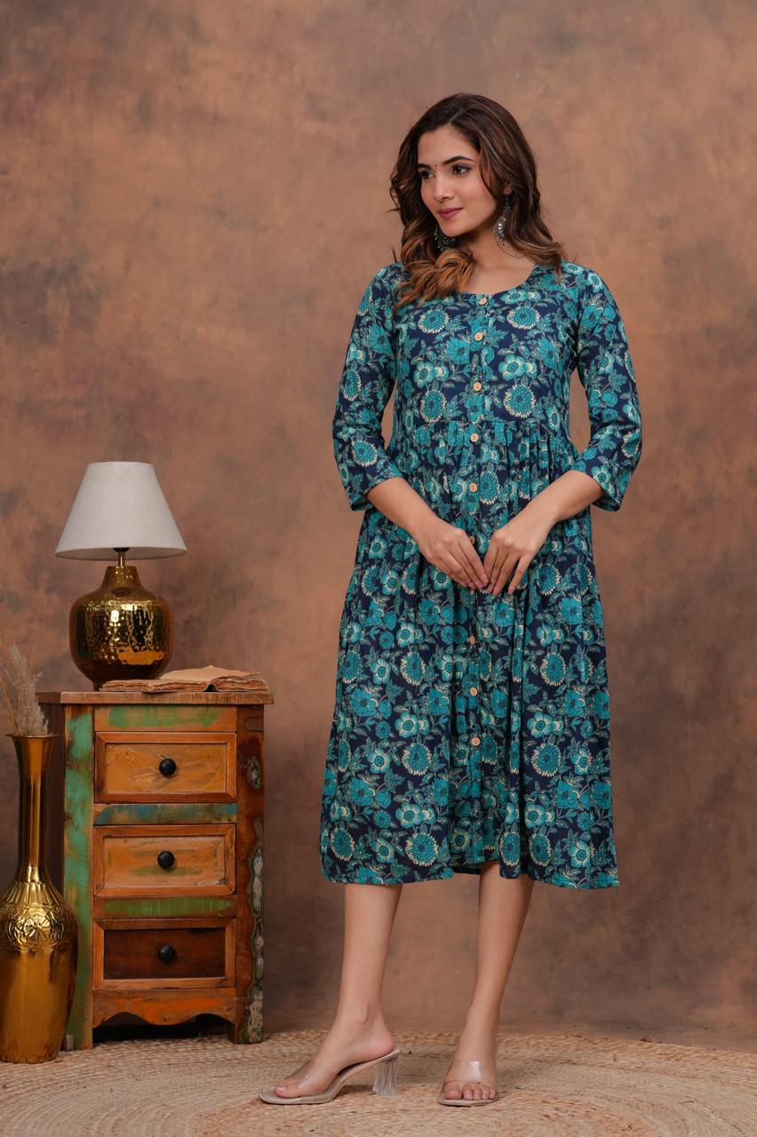 Cotton Long Kurtis