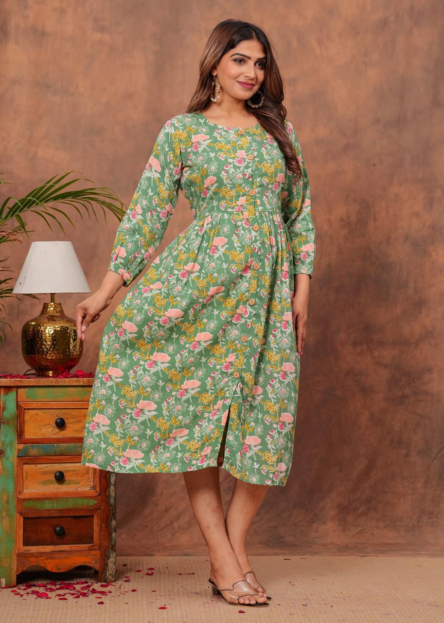 Cotton Long Kurtis