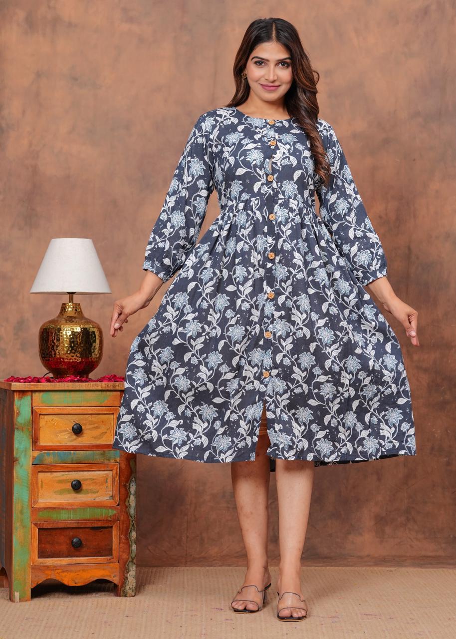 Cotton Long Kurtis
