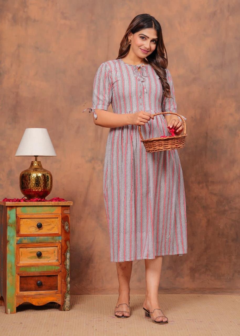 Cotton Long Kurtis