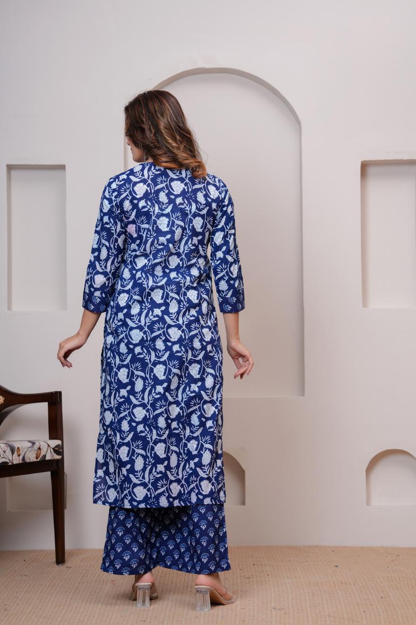 Cotton Kurta With Plazzo
