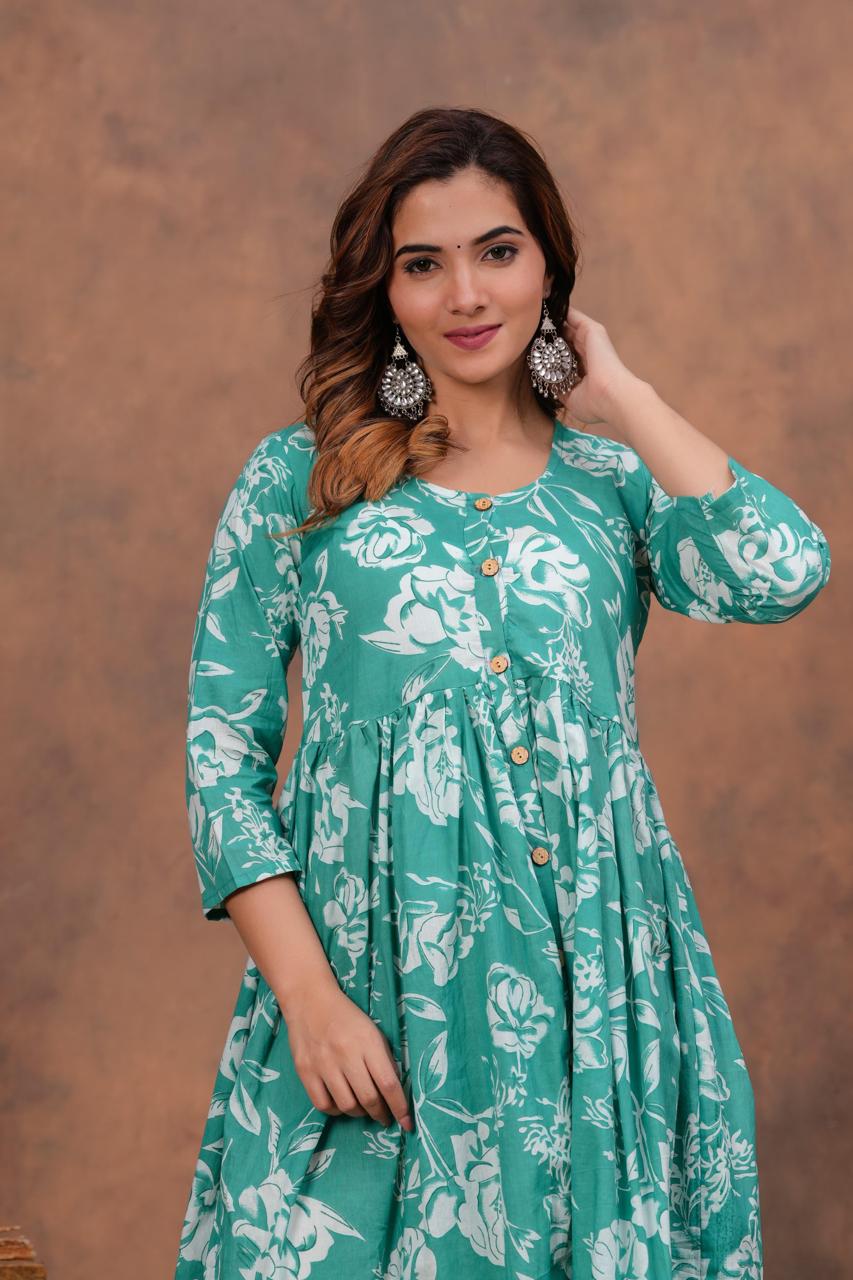 Cotton Long Kurtis
