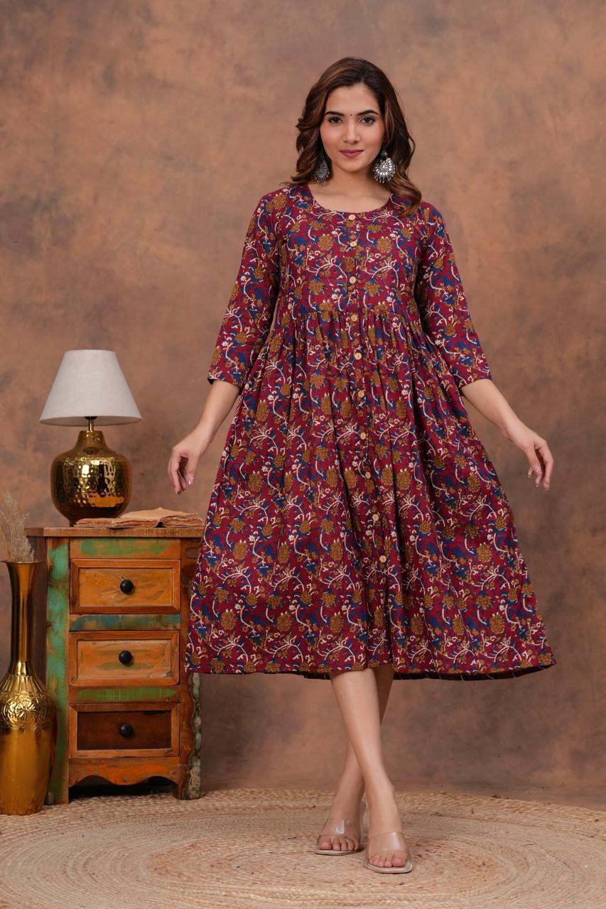 Cotton Long Kurtis