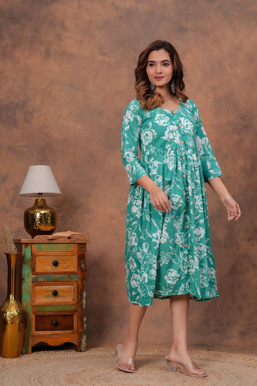 Cotton Long Kurtis