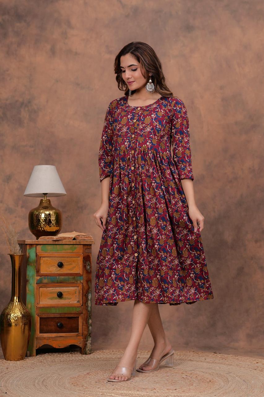 Cotton Long Kurtis