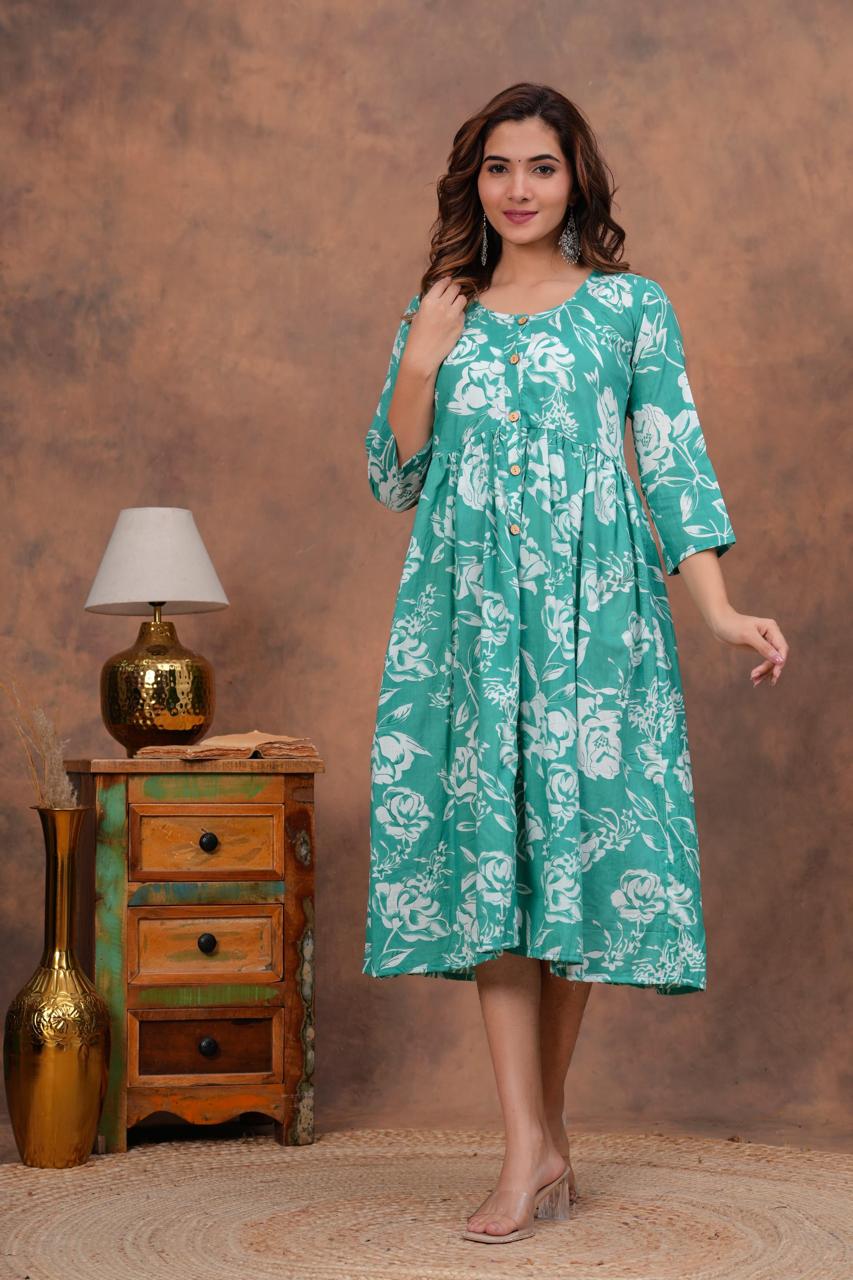 Cotton Long Kurtis