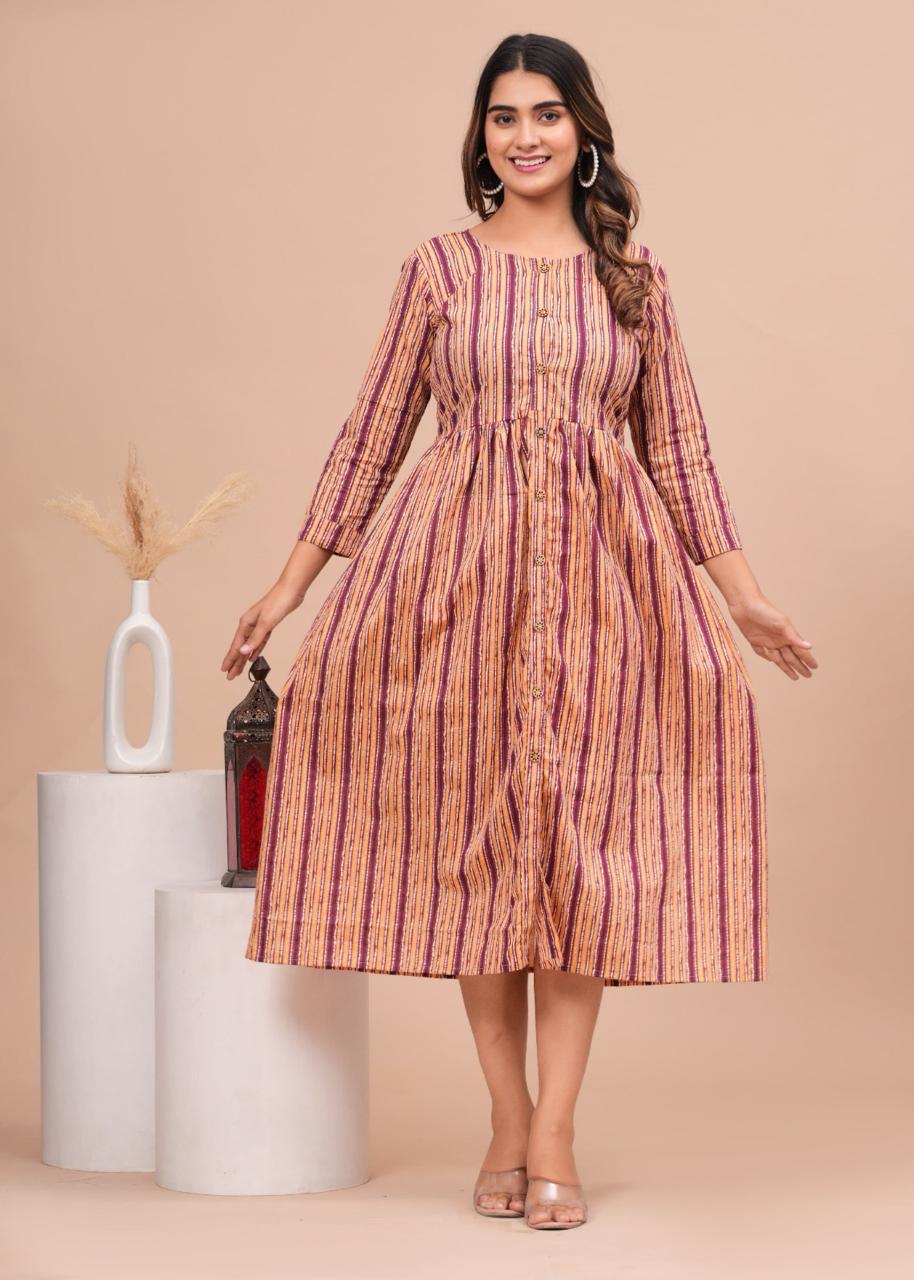 Cotton Long Kurtis