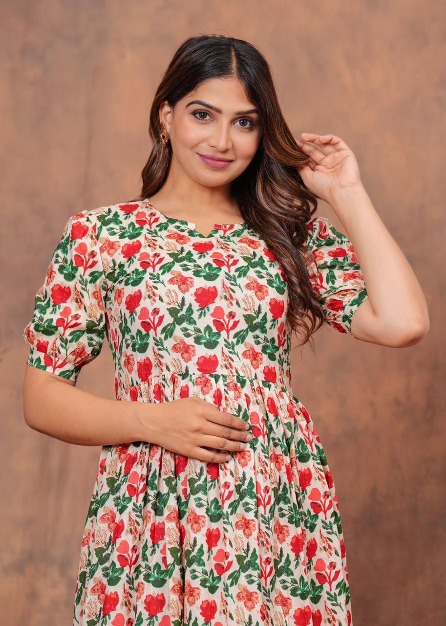 Cotton Long Kurtis