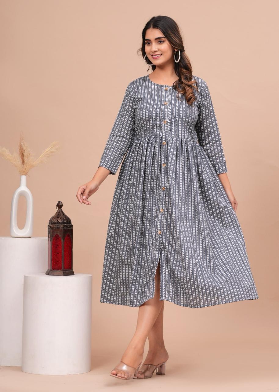 Cotton Long Kurtis