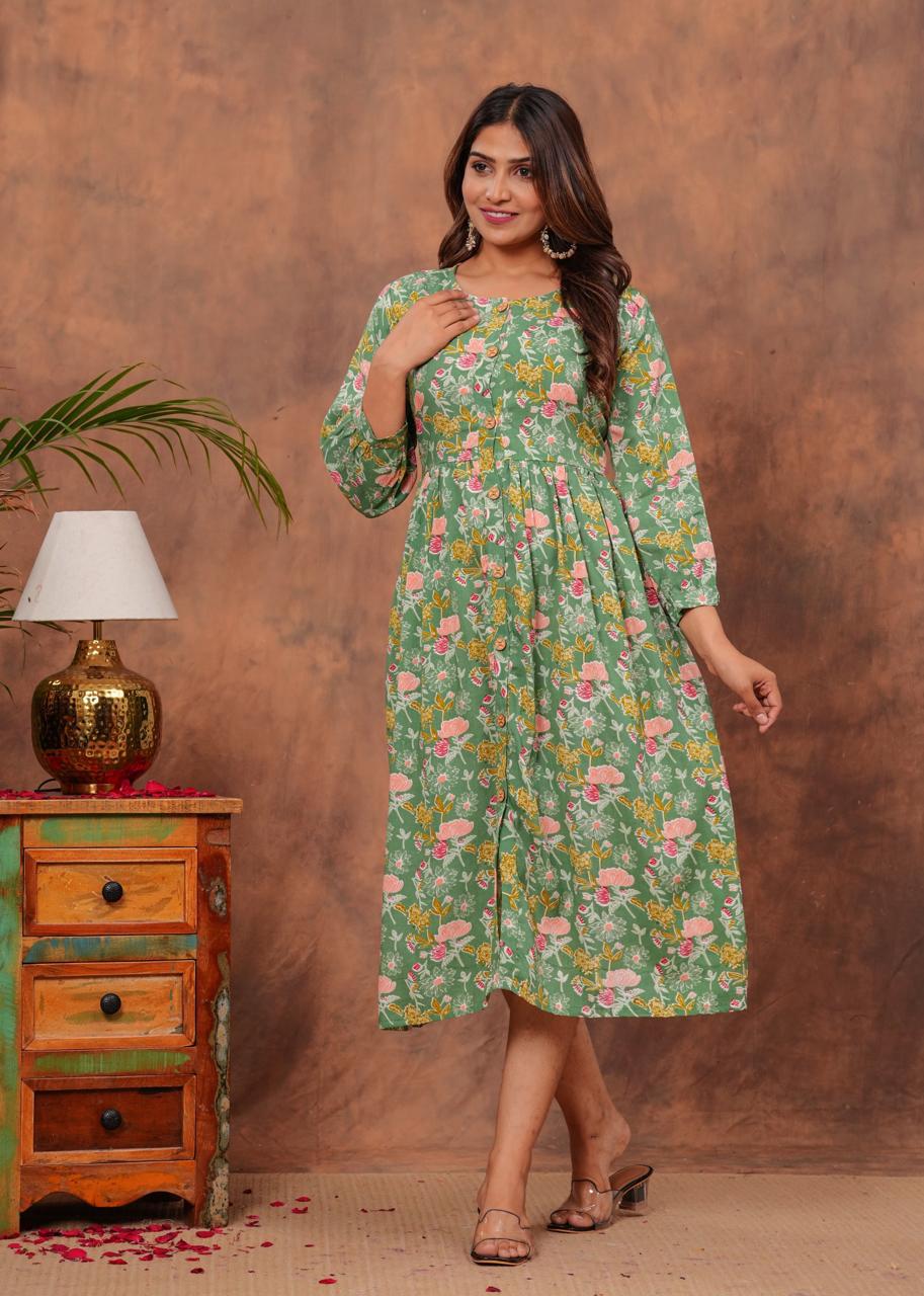Cotton Long Kurtis