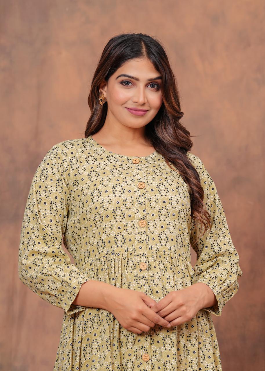 Cotton Long Kurtis