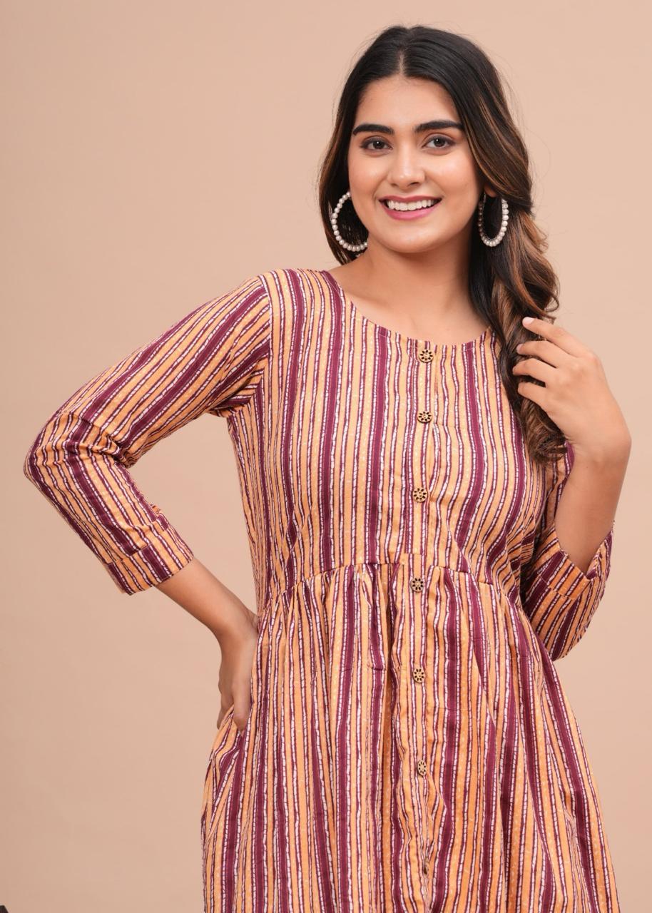 Cotton Long Kurtis
