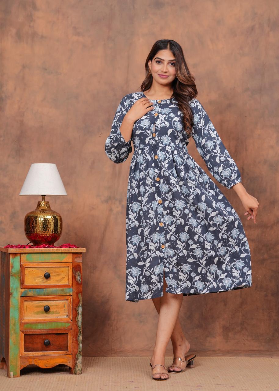 Cotton Long Kurtis