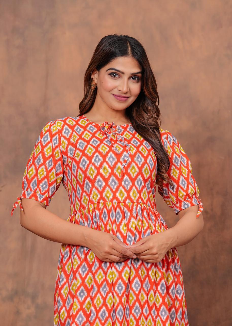 Cotton Long Kurtis