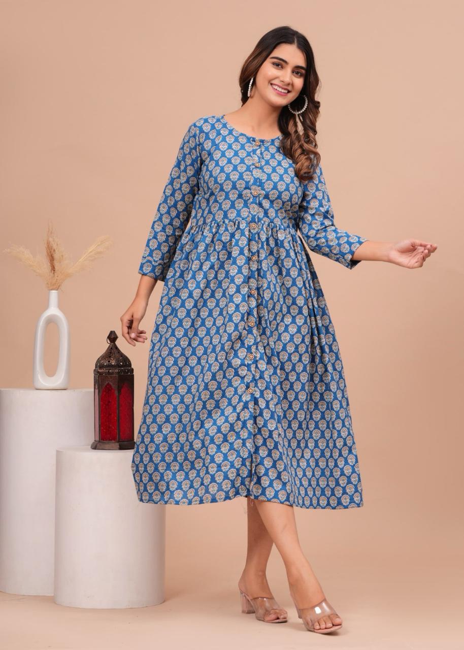 Cotton Long Kurtis