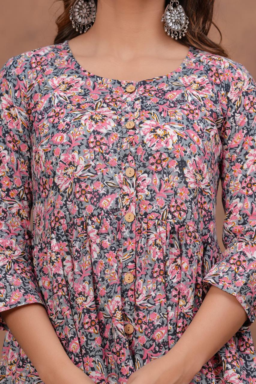 Cotton Long Kurtis