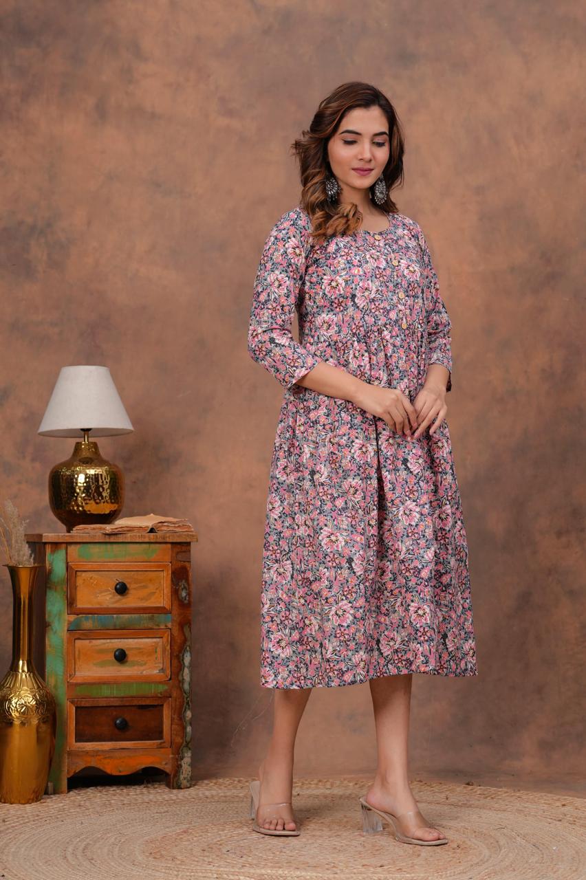 Cotton Long Kurtis