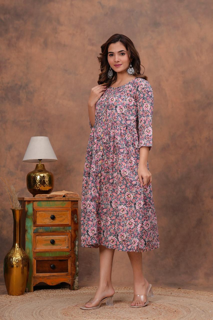 Cotton Long Kurtis