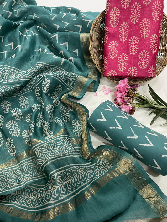 Maheshwari Silk Suit