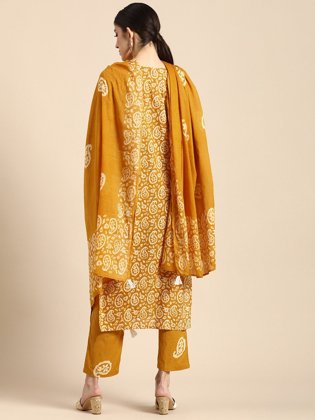Yellow Kurta Set With Dupatta