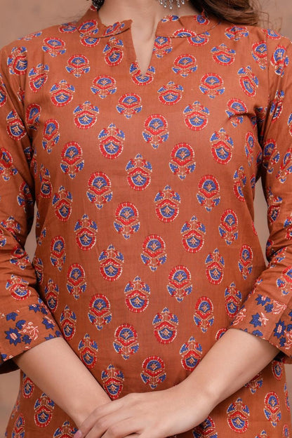 Cotton Kurta With Plazzo