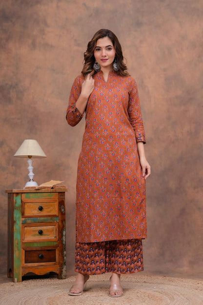 Cotton Kurta With Plazzo