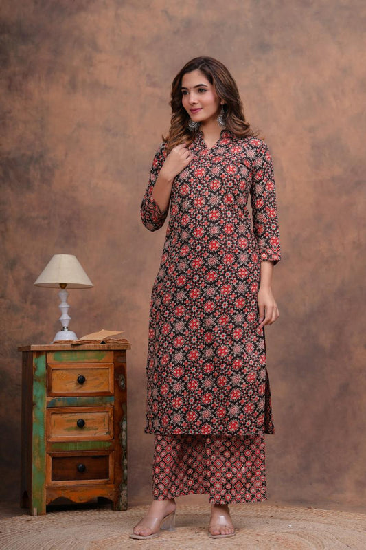 Cotton Kurta With Plazzo