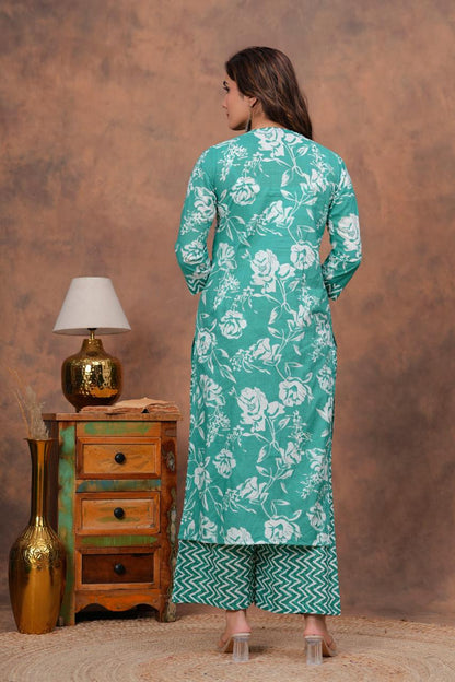 Cotton Kurta With Plazzo