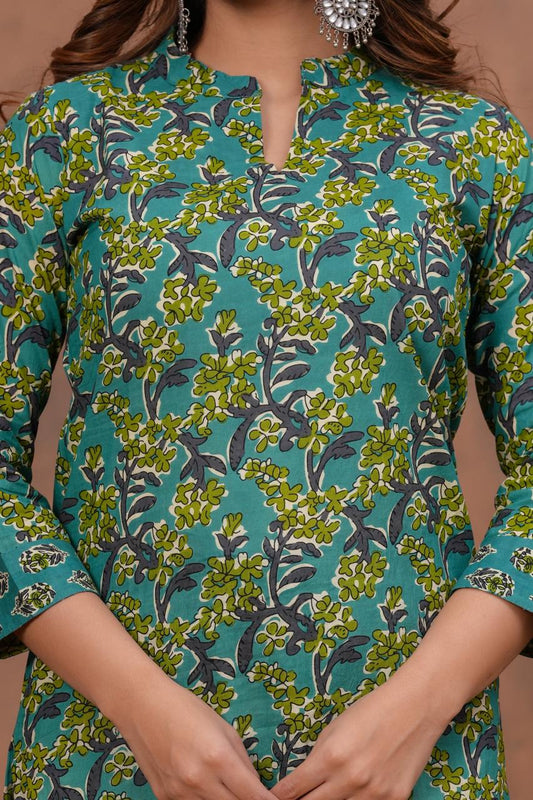 Cotton Kurta With Plazzo