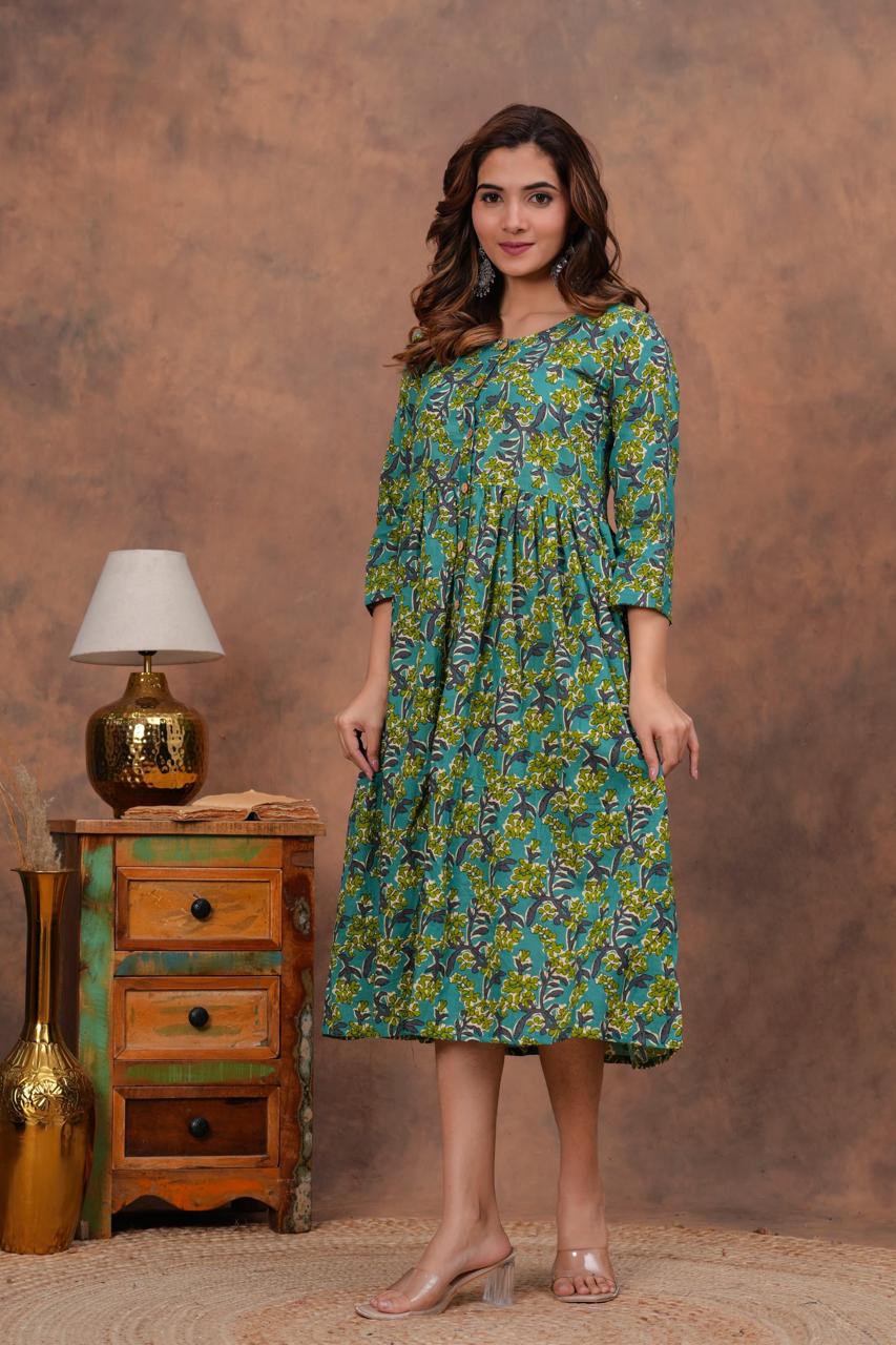 Cotton Long Kurtis