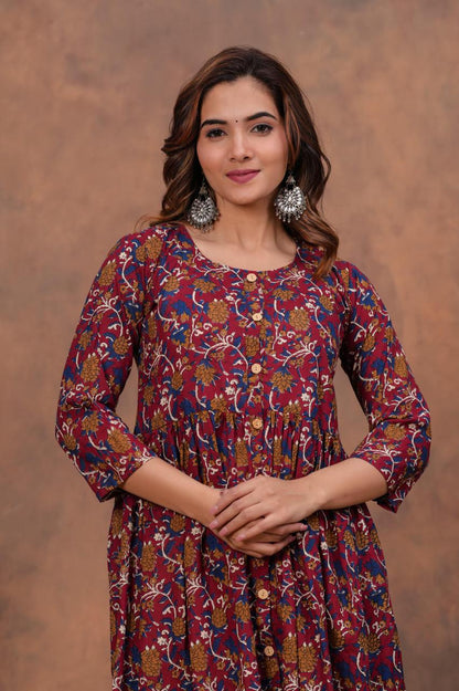 Cotton Long Kurtis